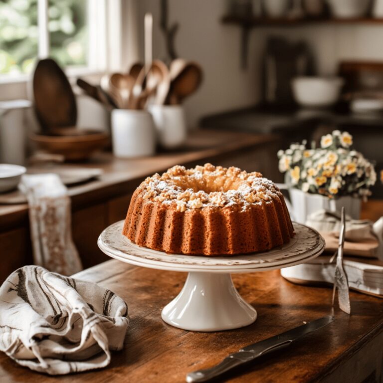 An inviting and visually appealing image of a modern kitchen with a warm, cozy vibe, showcasing various cooking tools and ingredients related to baking. The scene captures a friendly, natural light illuminating the kitchen details like utensils, bowls, and countertops, subtly reflecting the theme of a food blog post about the 135-year-old Lane Cake recipe made famous by Harper Lee, without focusing on a single dish.