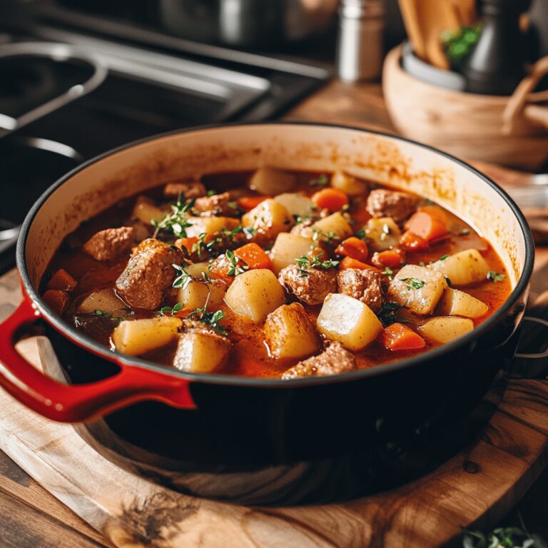 An inviting and visually appealing kitchen scene featuring ingredients and cooking tools for Dublin Coddle, with a warm, cozy vibe created by natural lighting. The image includes utensils, bowls, and countertops, reflecting a homely yet professional atmosphere, embodying the themes of comfort food and home cooking.